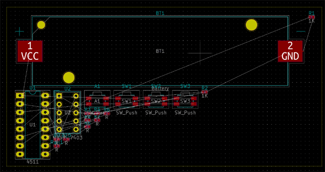 Add Graphics line in KiCad