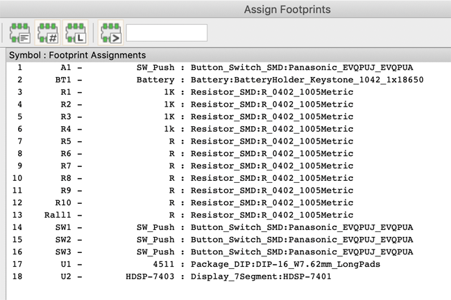 Assign footprint to symbol in KiCad