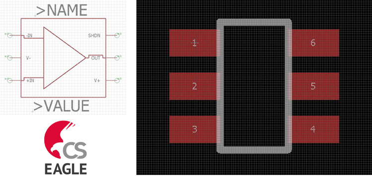 Eagle Tutorial 4/4 – Creating new schematic symbols and custom footprints in EAGLE CAD