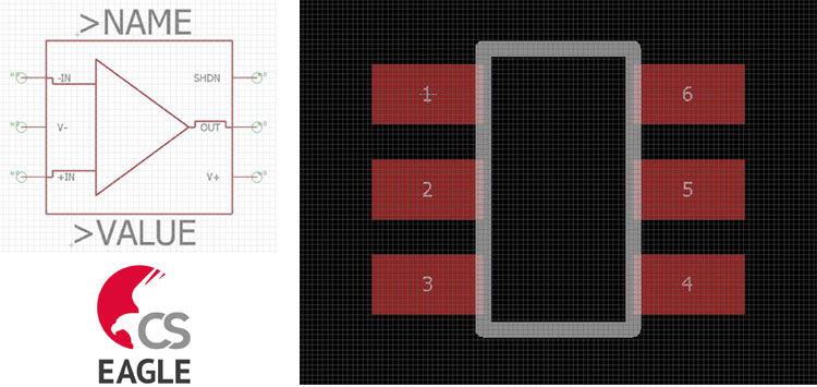 Eagle Tutorial 4/4 – Creating new schematic symbols and custom footprints in EAGLE CAD 